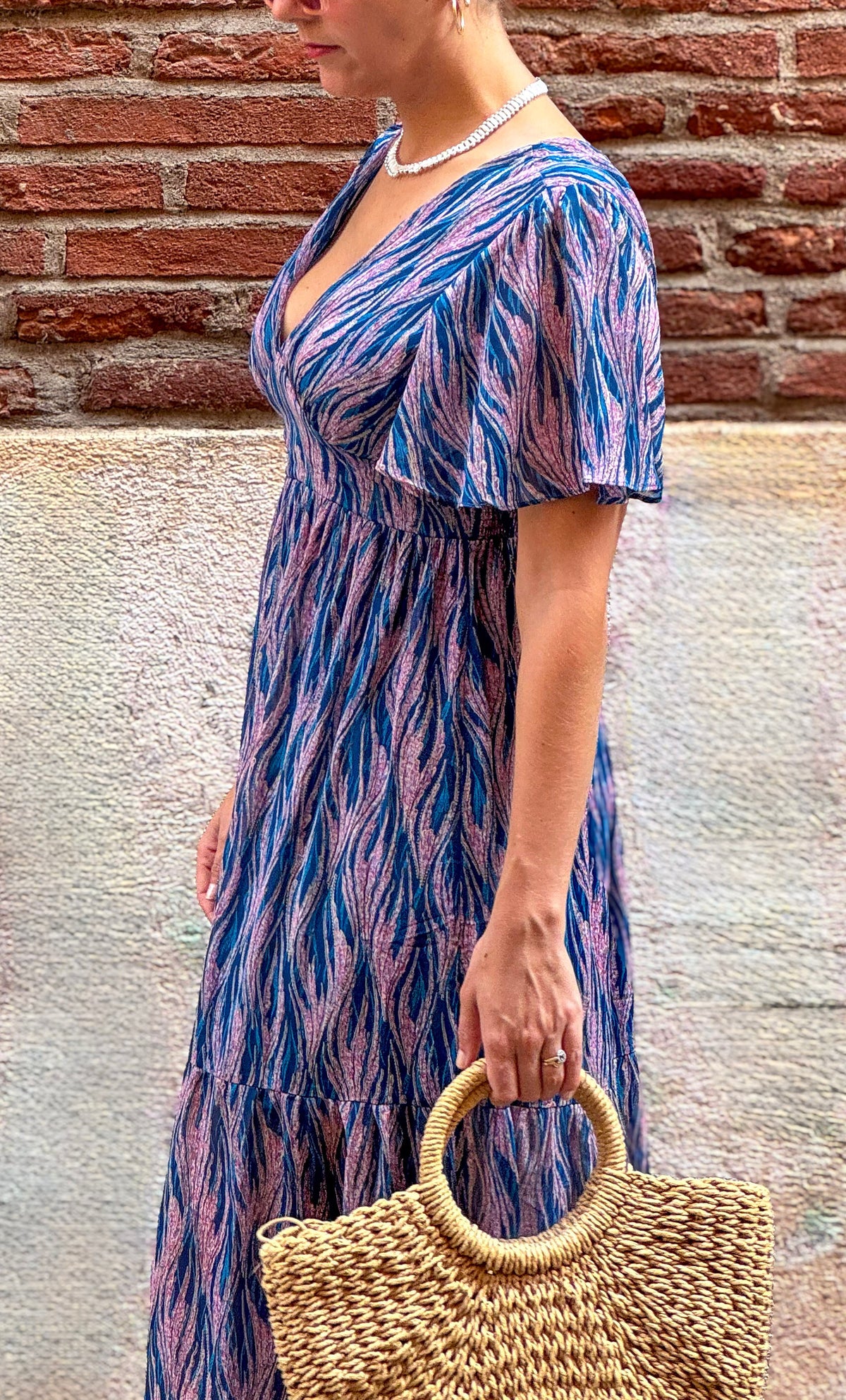 Robe longue imprimée