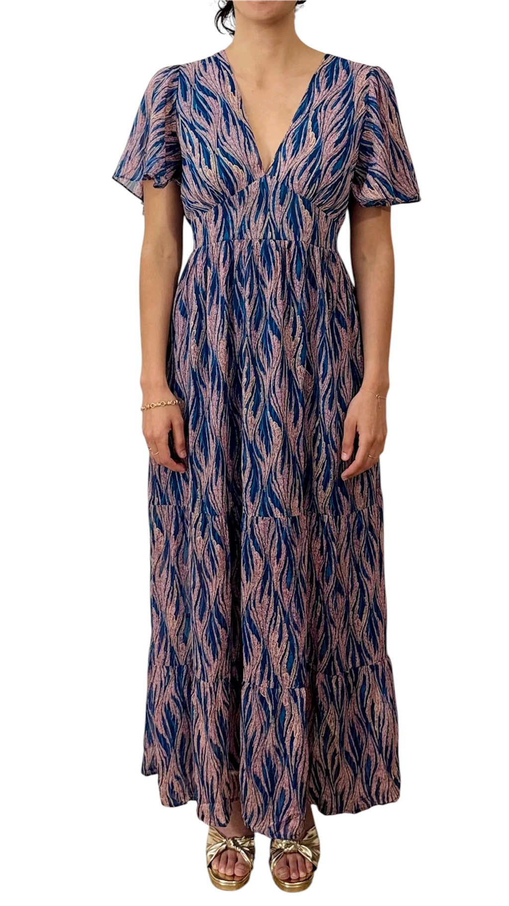 Robe longue imprimée
