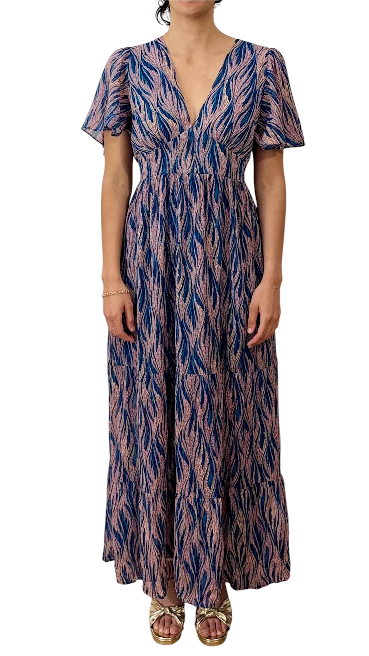 Robe longue imprimée
