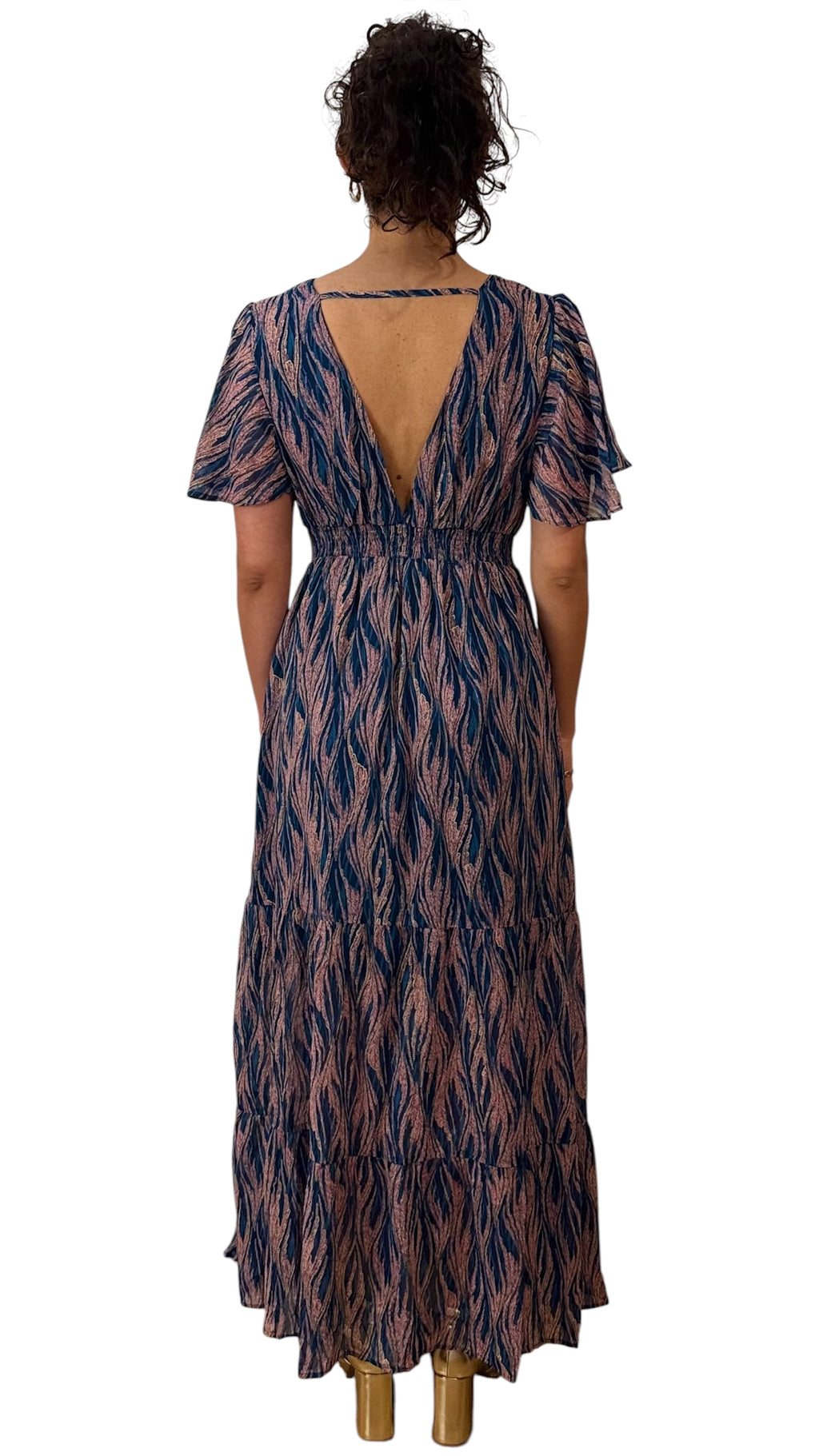 Robe longue imprimée