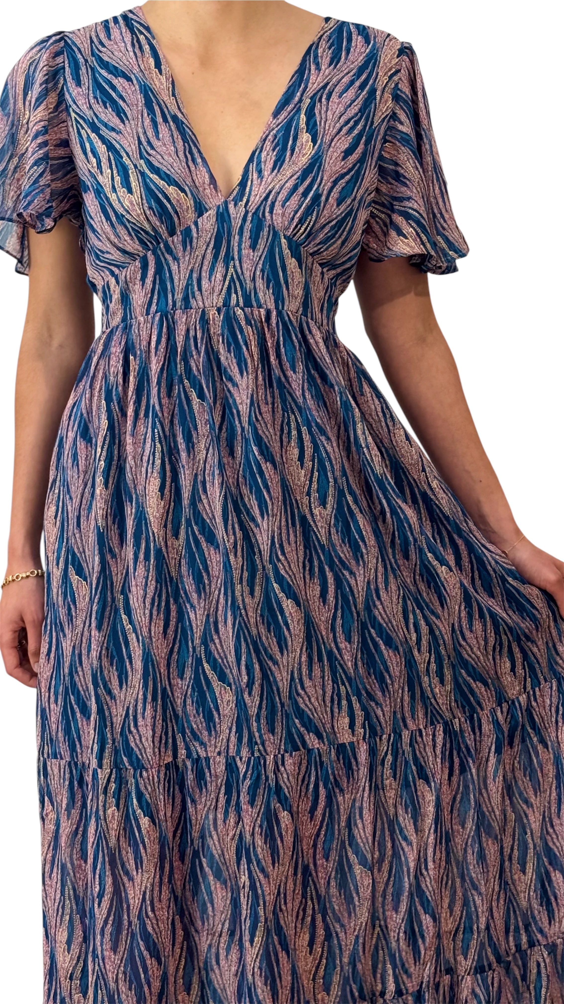 Robe longue imprimée