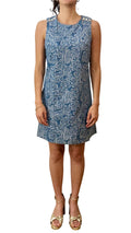 Robe en jean imprimée