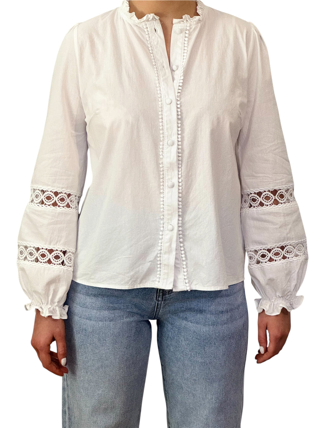 Blouse avec broderies