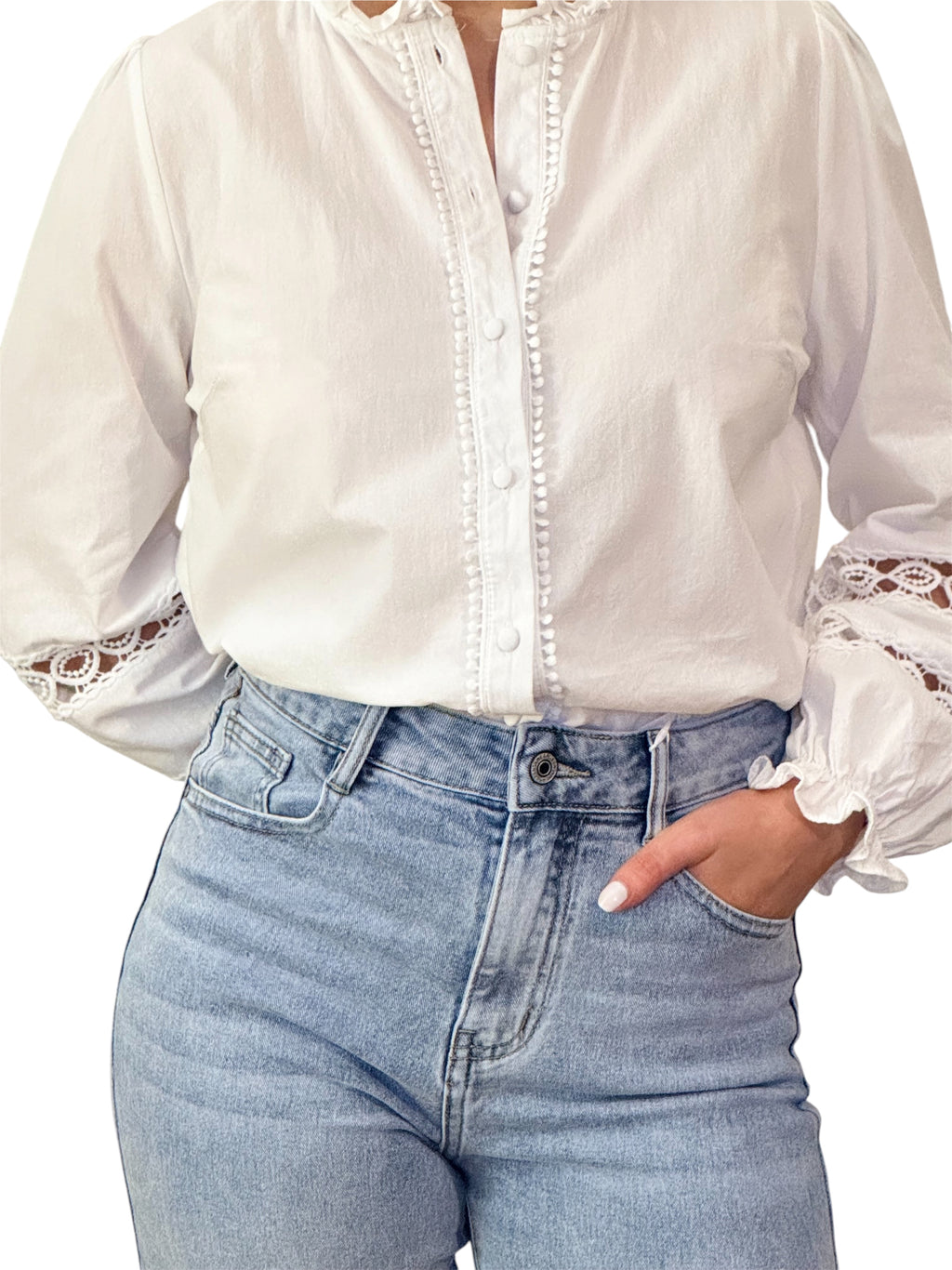 Blouse avec broderies